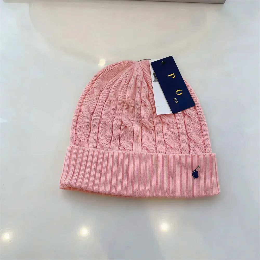 Luxury Embroidery Beanie Hat Polo Style Classic Bonnet Premium Quality Winter Warm Cap Fashion Golf Leisure Sports Designer Hats For Men Women - 6 of 8