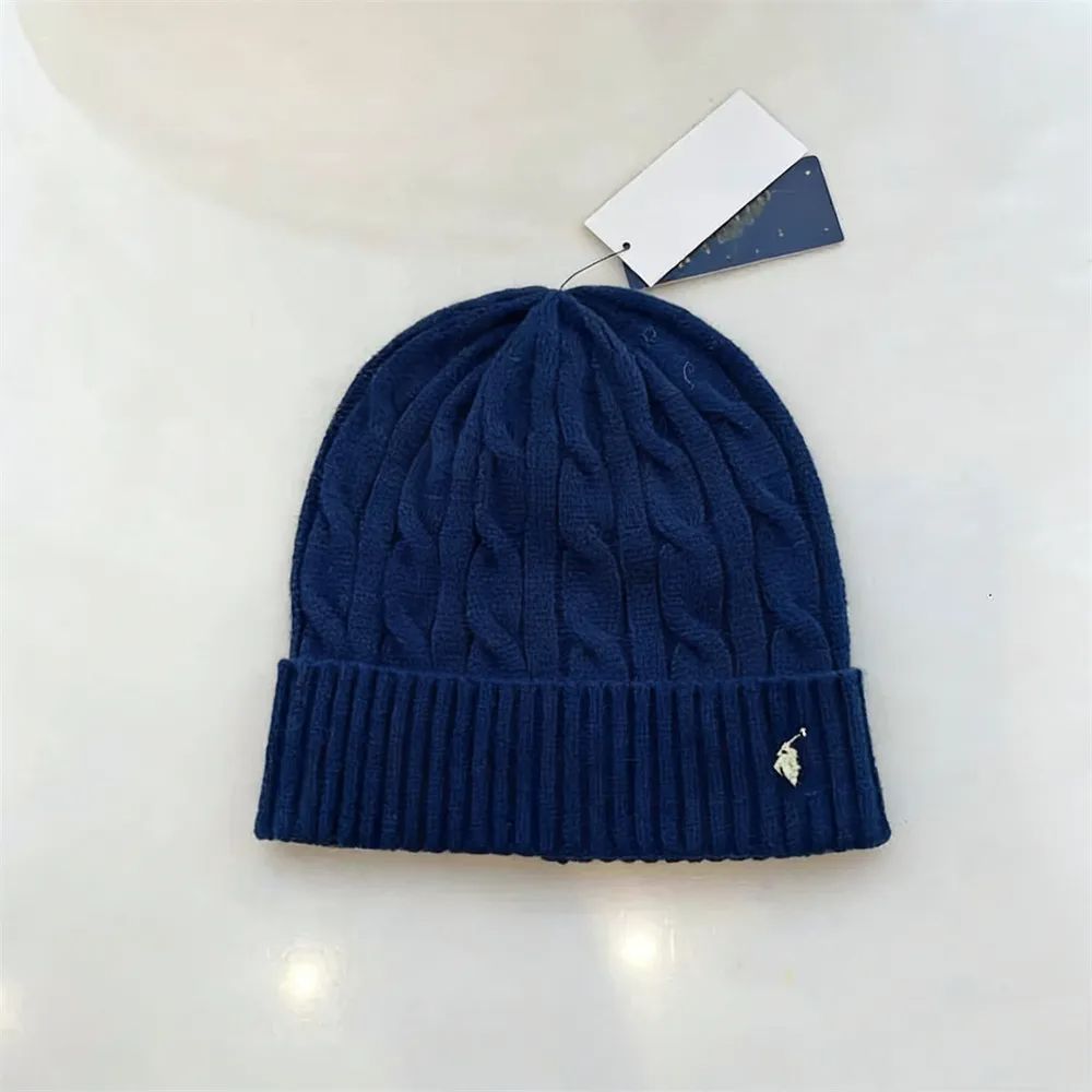 Luxury Embroidery Beanie Hat Polo Style Classic Bonnet Premium Quality Winter Warm Cap Fashion Golf Leisure Sports Designer Hats For Men Women - 4 of 8