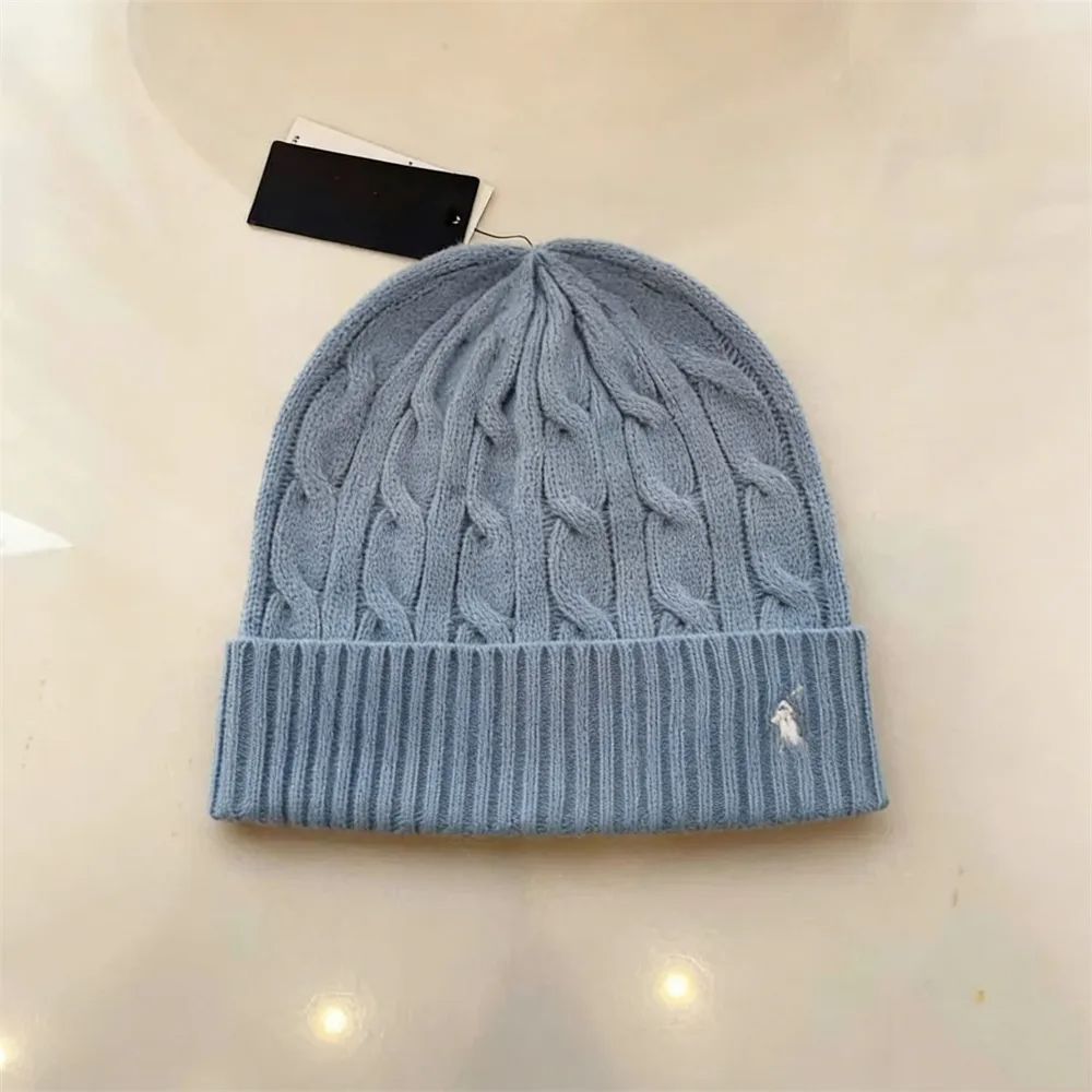 Luxury Embroidery Beanie Hat Polo Style Classic Bonnet Premium Quality Winter Warm Cap Fashion Golf Leisure Sports Designer Hats For Men Women - 5 of 8