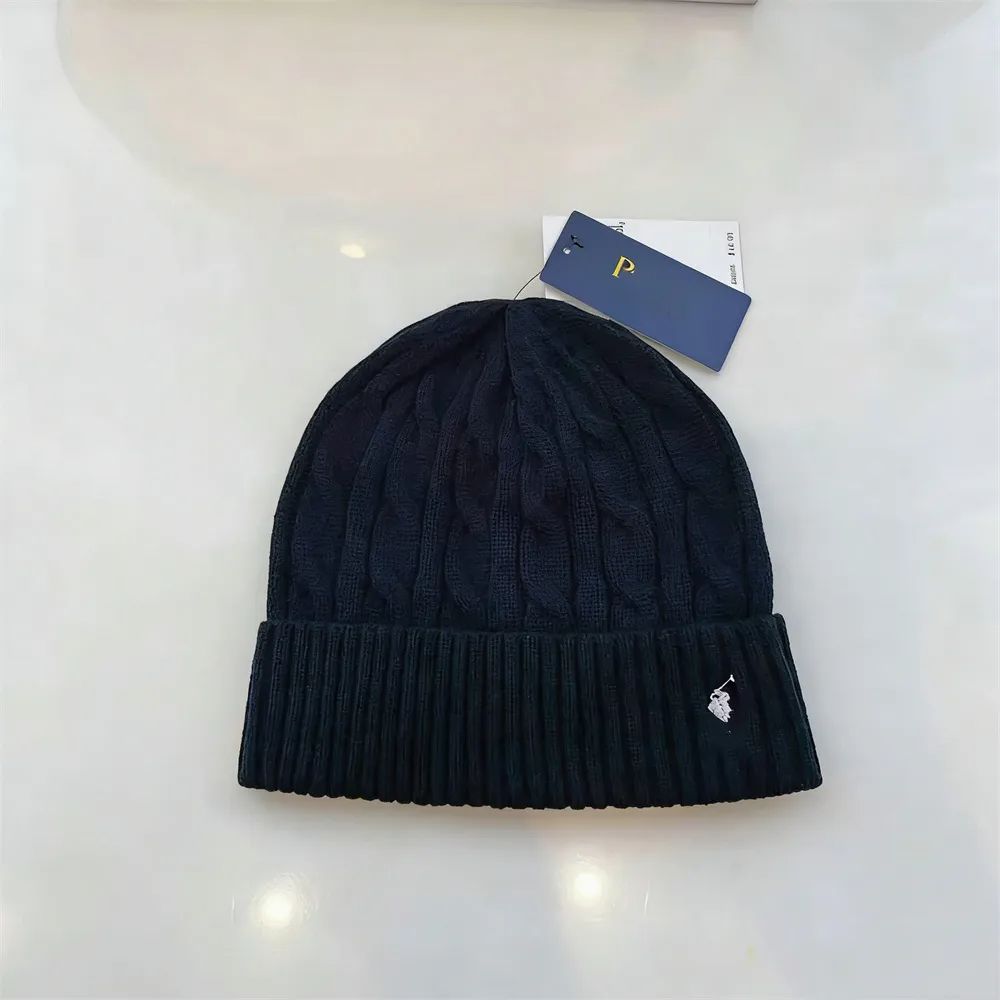 Luxury Embroidery Beanie Hat Polo Style Classic Bonnet Premium Quality Winter Warm Cap Fashion Golf Leisure Sports Designer Hats For Men Women - 2 of 8