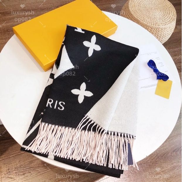 For Designer Women Mens Designers V Scarf Shawls Brand Scarves Pashmina Winter Cashmere Big Wraps Christmas Gift C530 With Box 100% - 7 of 7