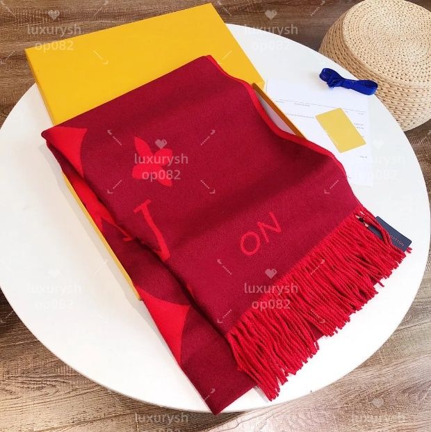 For Designer Women Mens Designers V Scarf Shawls Brand Scarves Pashmina Winter Cashmere Big Wraps Christmas Gift C530 With Box 100% - 2 of 7