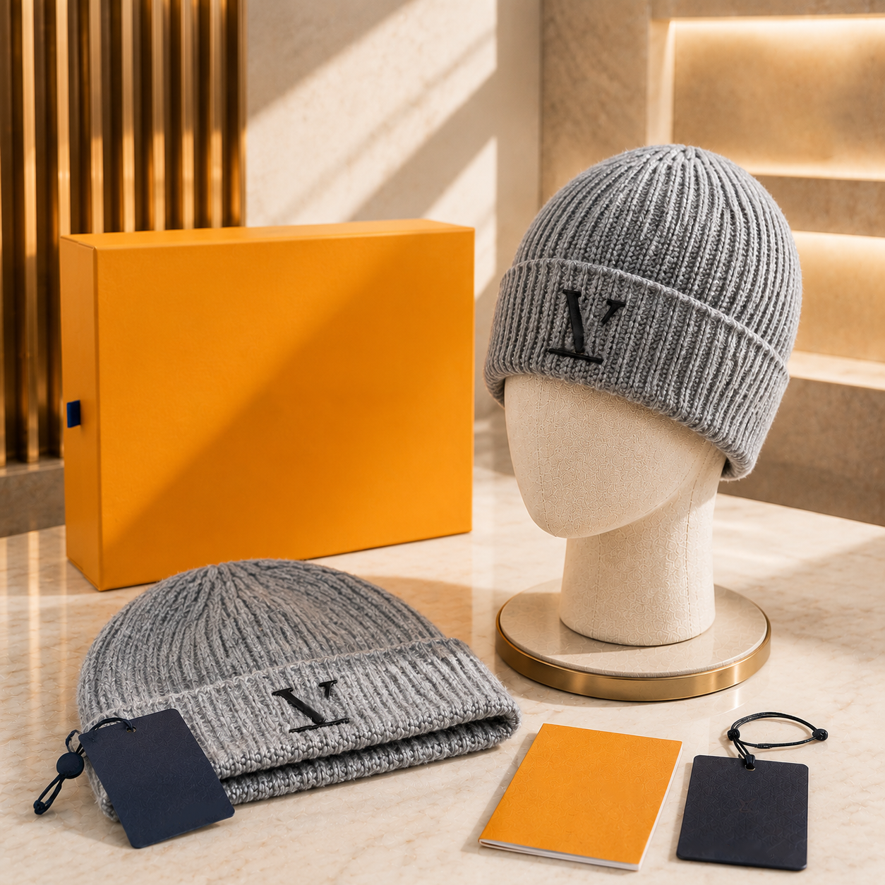 Designer Beanie Designer Ha For Men Woman Knitted Bonne Winter Hat Casual Travel Classical Luxury Beanies Black Orange Color Keep Warm Christmas Holiday - 4 of 7