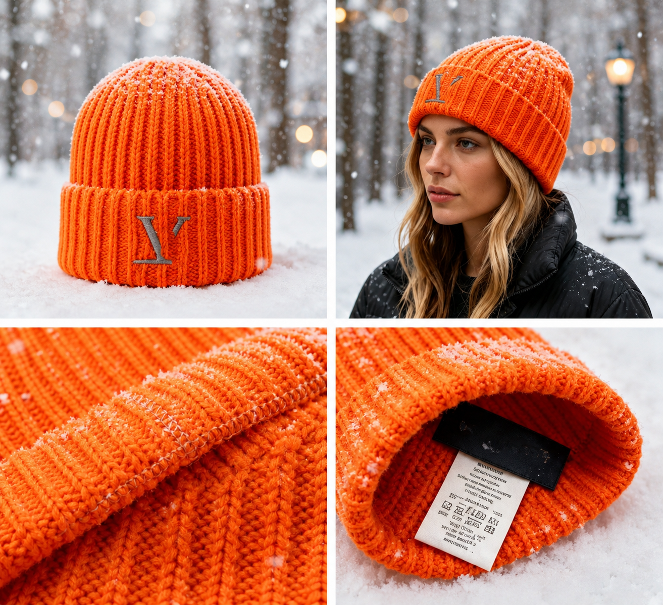 Designer Beanie Designer Ha For Men Woman Knitted Bonne Winter Hat Casual Travel Classical Luxury Beanies Black Orange Color Keep Warm Christmas Holiday - 2 of 7