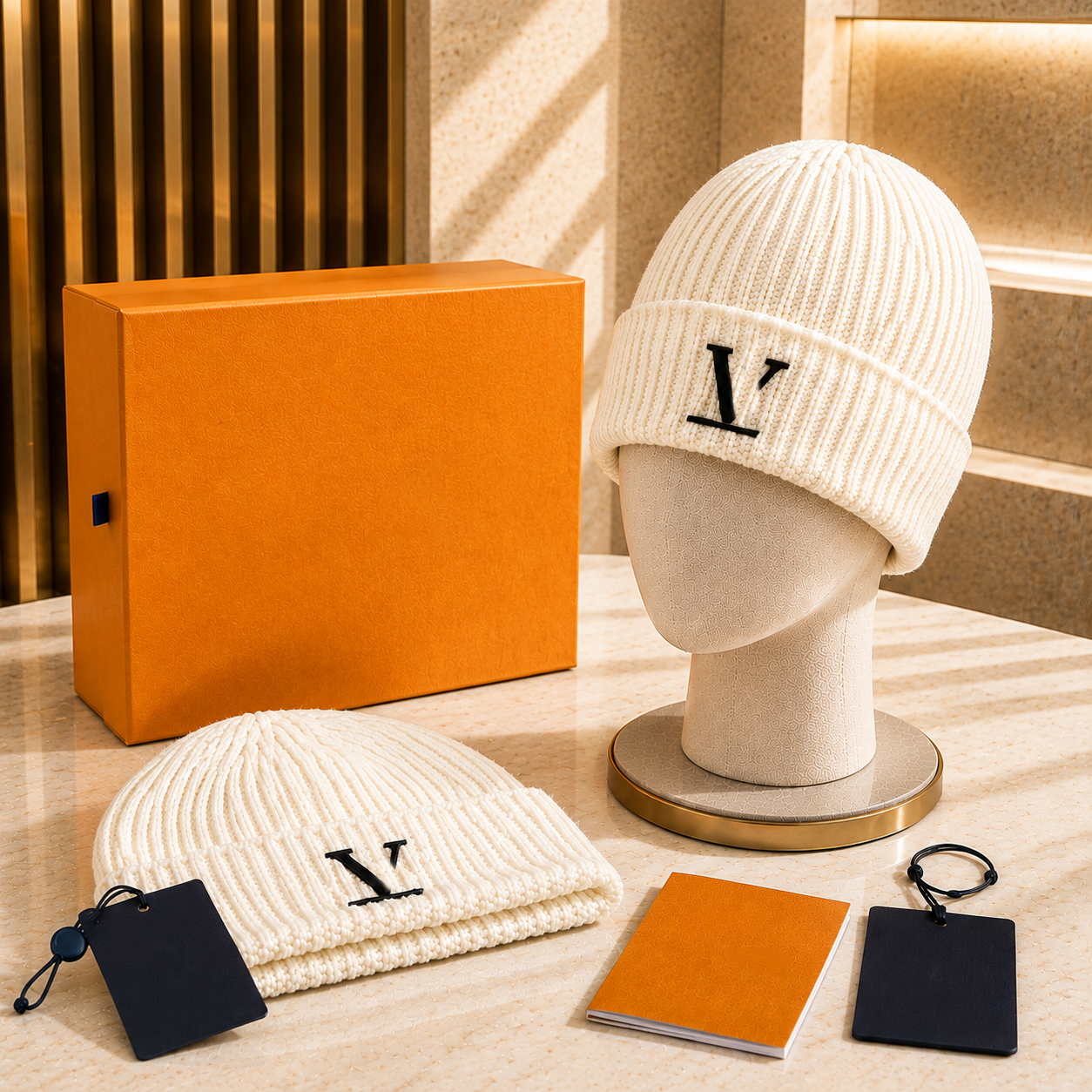 Designer Beanie Designer Ha For Men Woman Knitted Bonne Winter Hat Casual Travel Classical Luxury Beanies Black Orange Color Keep Warm Christmas Holiday - 5 of 7