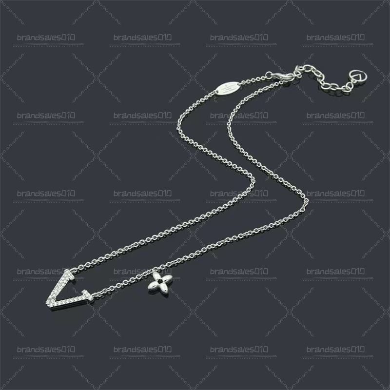 Designer Gold For Women Pendant Elegant L Necklaces High Quality Wedding Jewellery Letters Jewelry Party Gift Necklace - 5 of 5