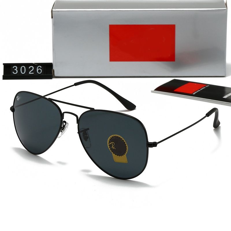 Sunglasses High Quality 3026 For Women Luxury Pilot Classic Men's Designer Eyeglasses 2026 Summer sun glasses with Case - 5 of 7