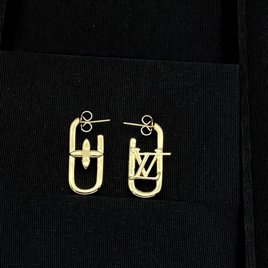 Fashion Women Brass Designer Gold Plated Copper Earrings Flower Letter Stud Crystal Pearl Wedding Jewelry Never Fading - 3 of 7