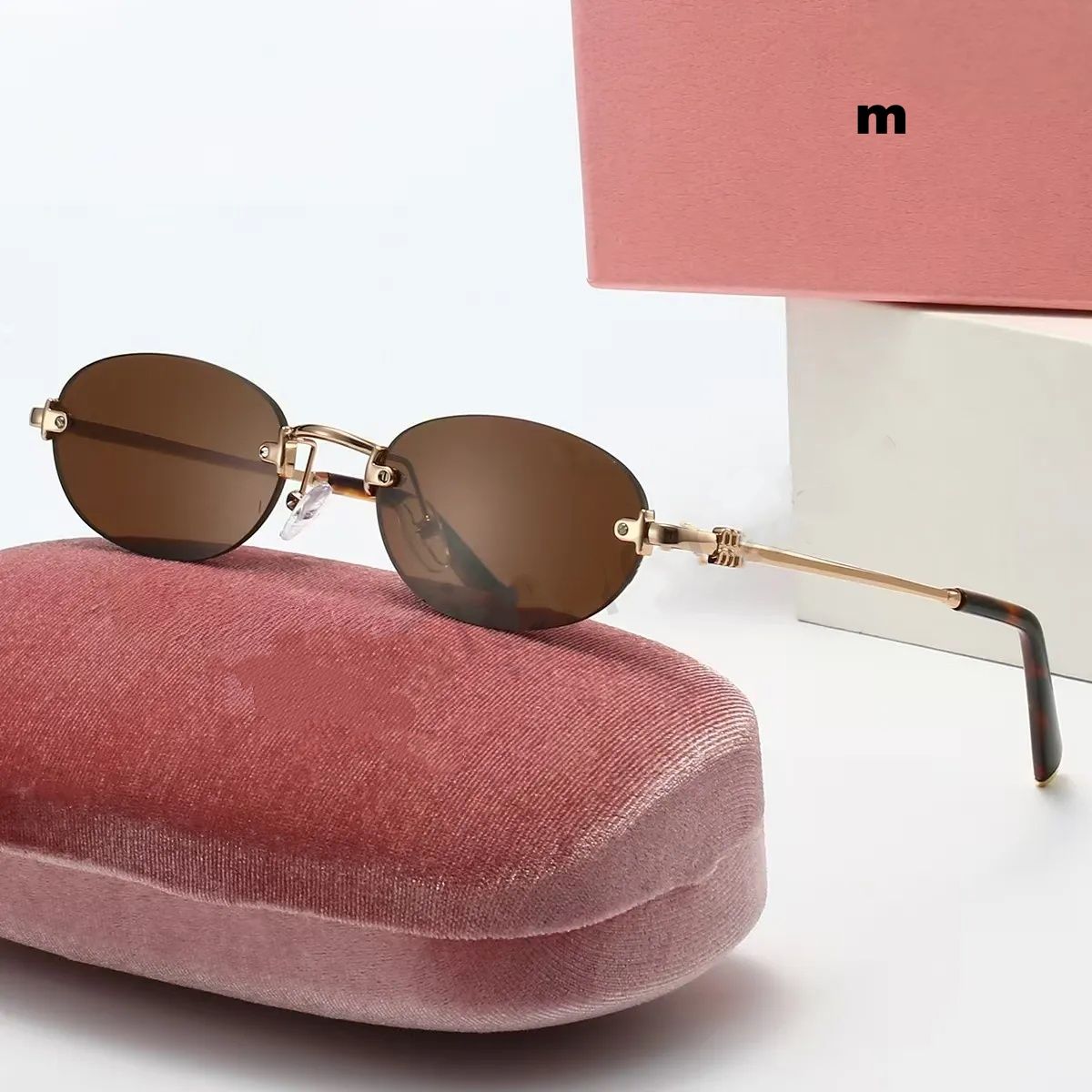 MU Sunglasses for Fashion glasses oval frame Designer sunglass women luxury monogram high quality sunglasses Lunette de Soleil men - 1 of 7
