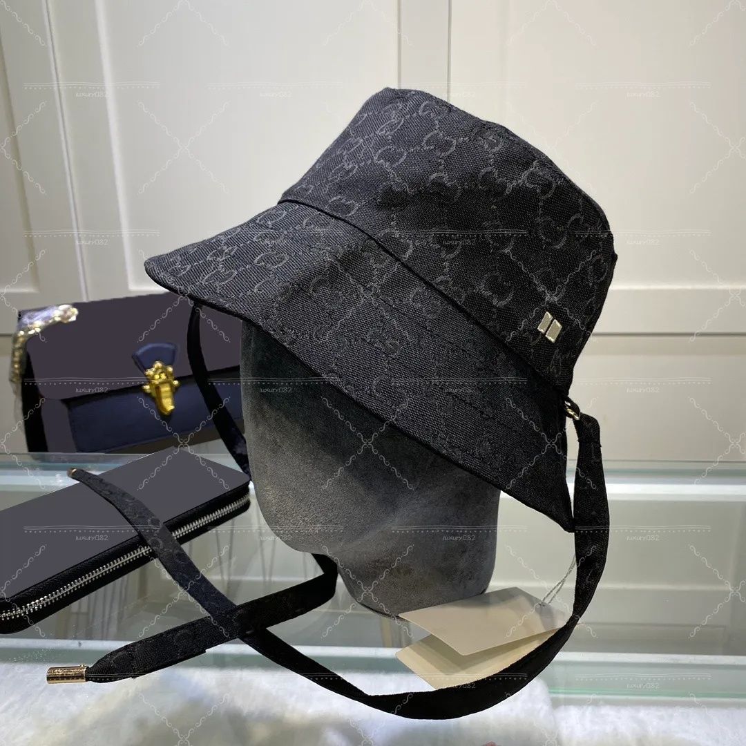 New 2026 Designer Straw Bucket Hat Men Women Luxury Foldable Hats For Summer Travel Beach Sun Protection Chapeau - 2 of 4
