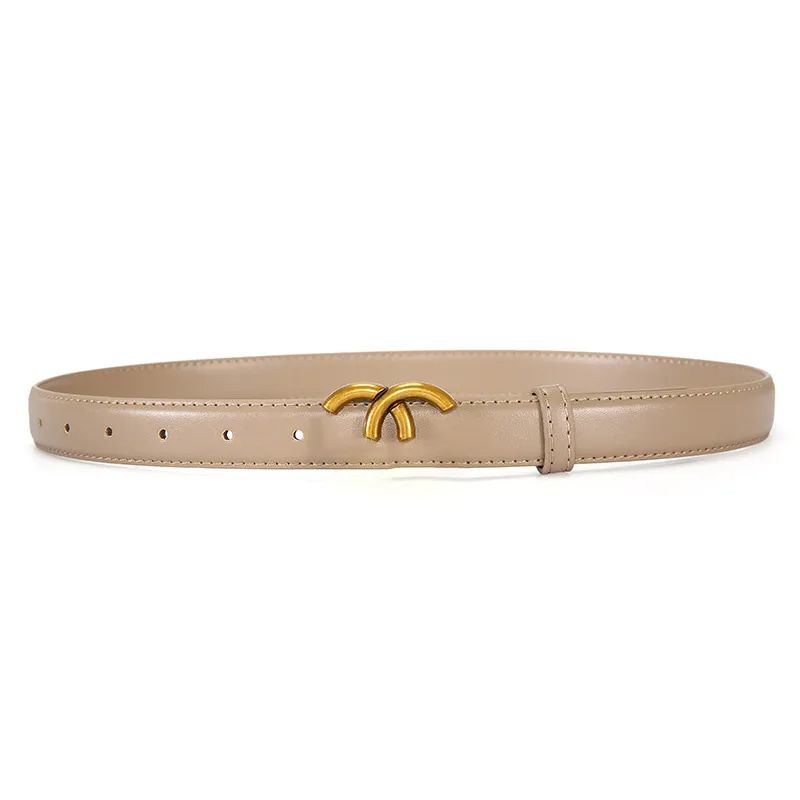 Designer Belts For Womens Luxury Leather Women's Belt Letter Sash Design Waistband Fashion Accessories - 2 of 5