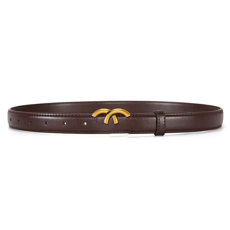 Designer Belts For Womens Luxury Leather Women's Belt Letter Sash Design Waistband Fashion Accessories - 3 of 5