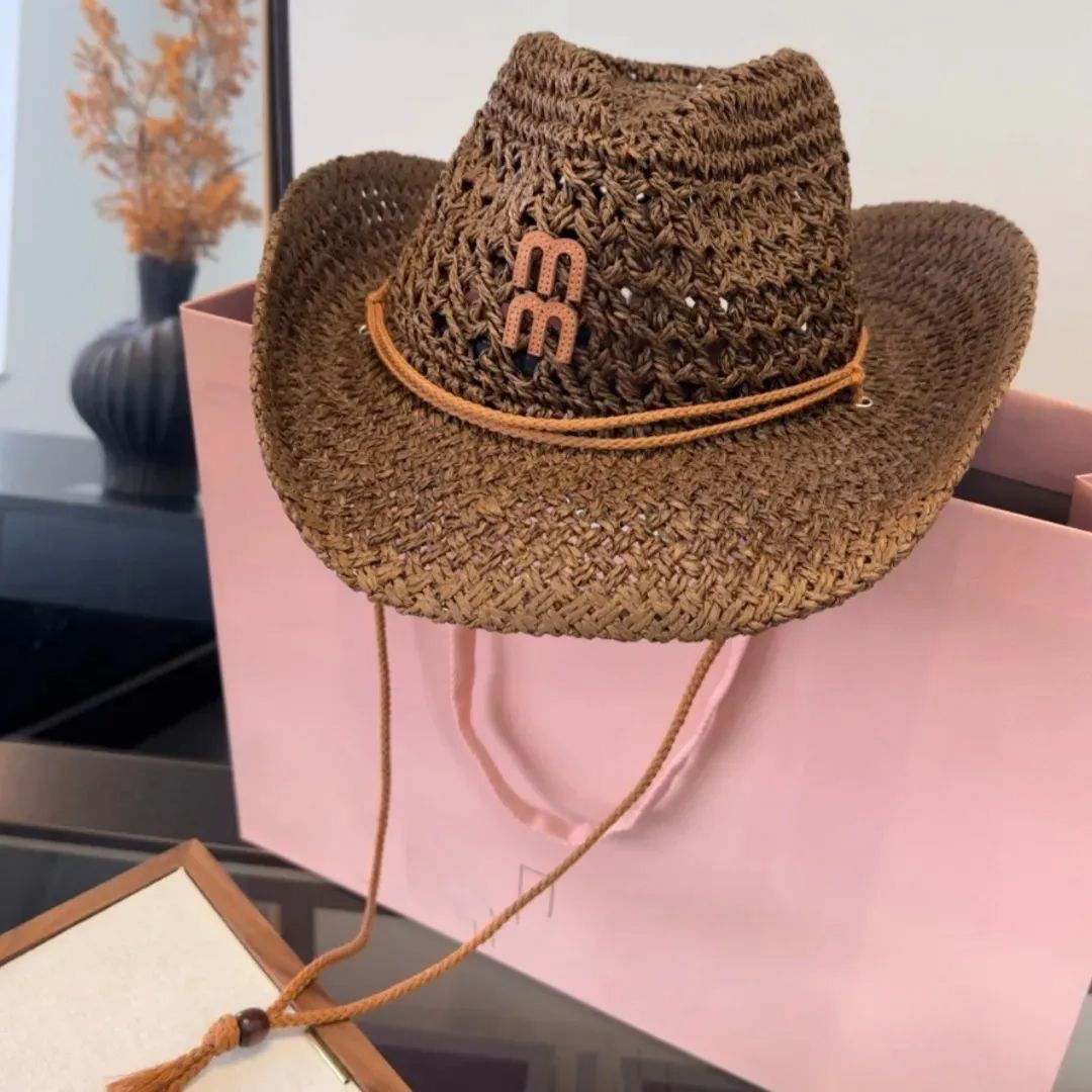 Designer Bucket Hat Summer Straw hat wide brim sun hat beach hat straw hat designers women designer hat for women prevent sun protection holiday hats - 2 of 7