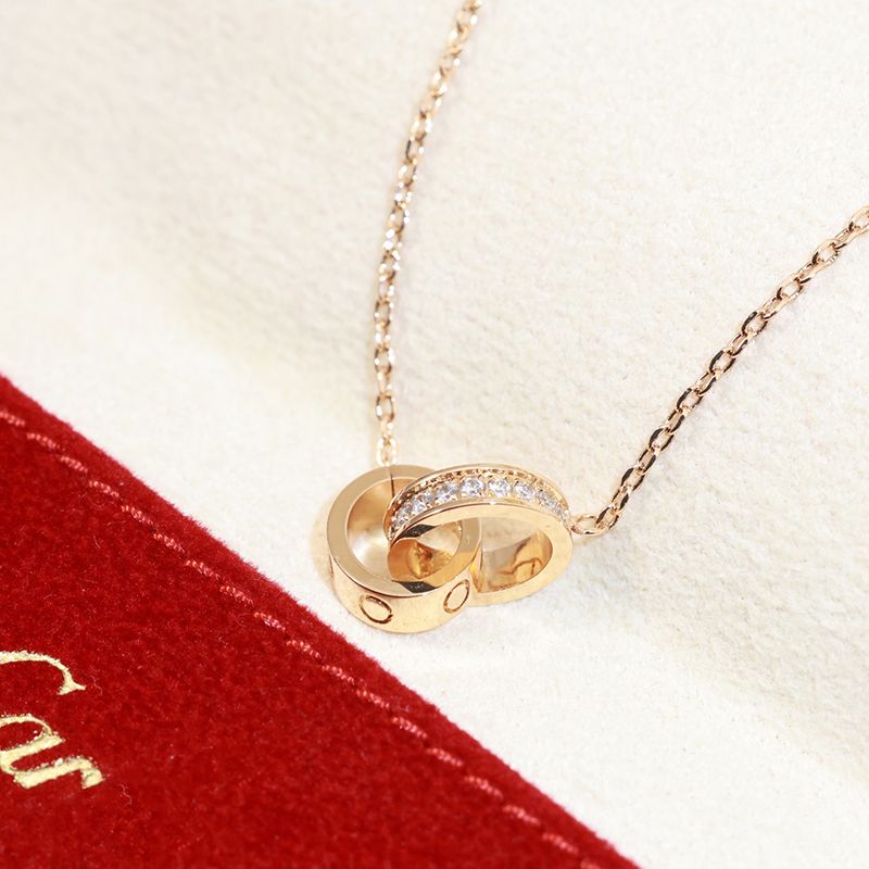 Necklace Necklace Luxury Designer Bicyclo Jewelry Women Diamonds Love Metal Chain Thin Letter Pendant Charm Necklaces Valentines Day Gift - 6 of 6