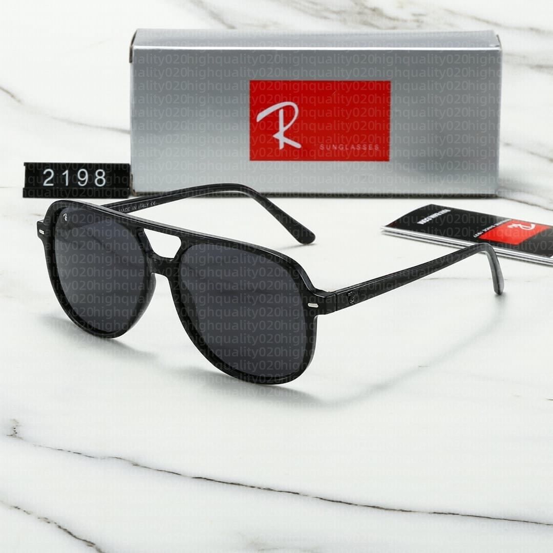 Sunglasses High Quality RB2198 For Women Luxury Pilot Classic Men's Designer Eyeglasses 2026 Summer sun glasses with Case - 1 of 4