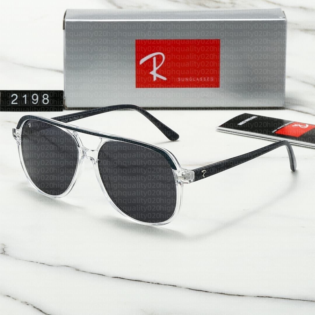 Sunglasses High Quality RB2198 For Women Luxury Pilot Classic Men's Designer Eyeglasses 2026 Summer sun glasses with Case - 2 of 4