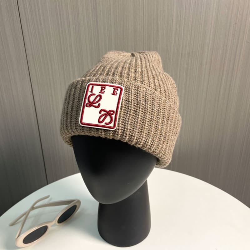 Luxury designer beanie solid colour women and men bonnet hat without brim bonnet classic letters fashionable multi-colour - 6 of 8
