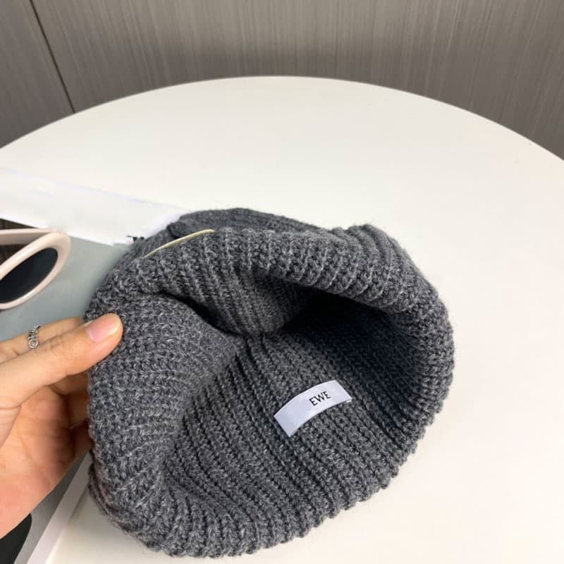 Luxury designer beanie solid colour women and men bonnet hat without brim bonnet classic letters fashionable multi-colour - 8 of 8