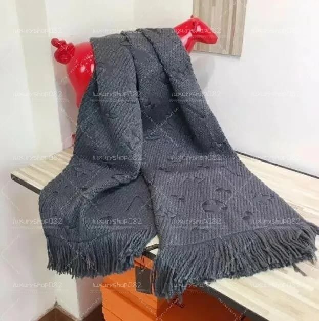 Designer Scarf Set For Men Women Winter Wool Fashion Warm Cashmere Shawl Ring Plaid Check Sciarpe Echarpe Luxury Pattern - 3 of 5