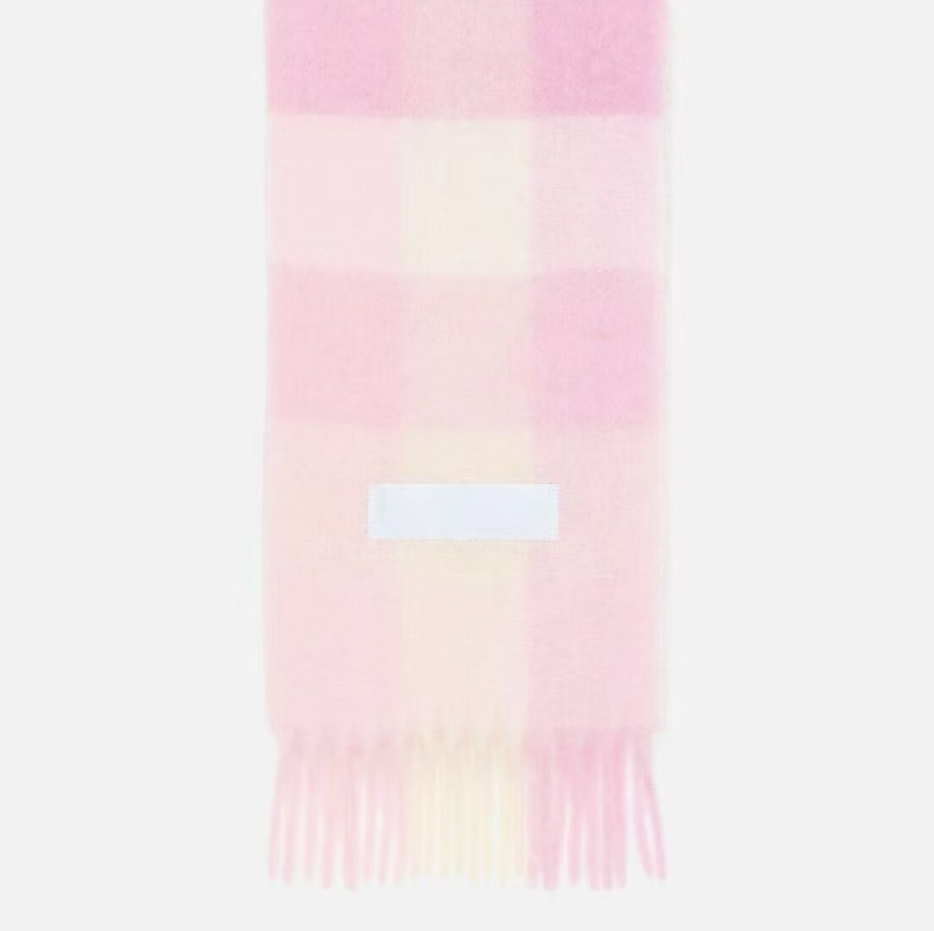 Designer Cashmere Scarf Men Letter Pattern Pashmina Shawl Scarves Classic Women Fashion Scarf Plaid Thick Wraps Lady Tassel Colorblocking - 2 of 4