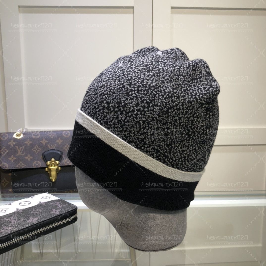 Designer Beanie Scarf Designers Set Knitted Mens Bonnet Scarves Plaid Letter Brown Black Grey Warm Luxury Winter Hat And Scarfs Simple Echarpe Luxe Fashion - 2 of 4