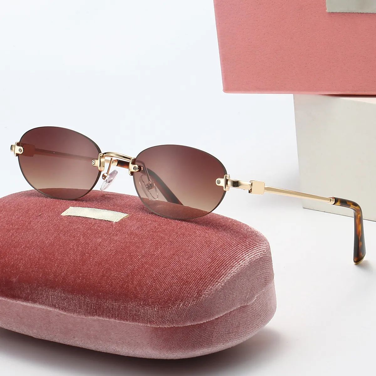 MU Sunglasses for Fashion glasses oval frame Designer sunglass women luxury monogram high quality sunglasses Lunette de Soleil men - 7 of 7