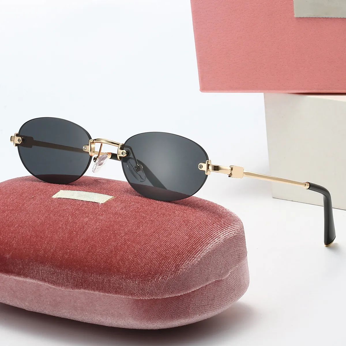 MU Sunglasses for Fashion glasses oval frame Designer sunglass women luxury monogram high quality sunglasses Lunette de Soleil men - 4 of 7