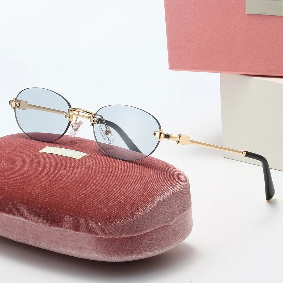 MU Sunglasses for Fashion glasses oval frame Designer sunglass women luxury monogram high quality sunglasses Lunette de Soleil men - 3 of 7