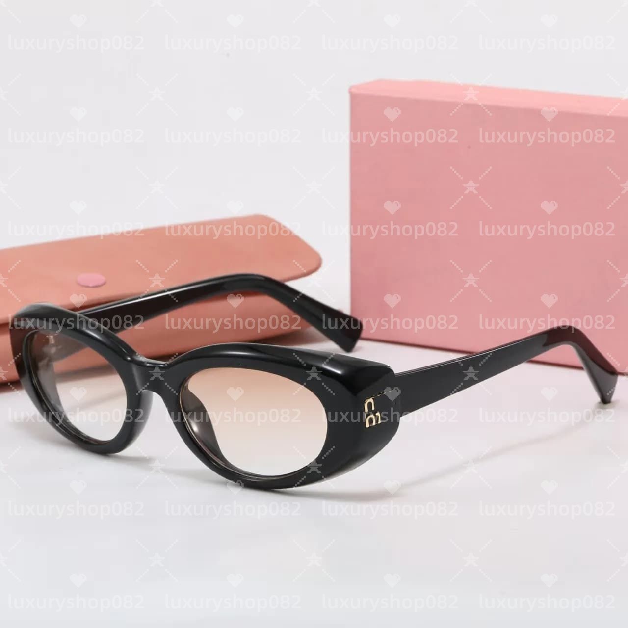 MU Sunglasses for women fashion Mens sun designer luxury sunmer beach Oval Frame sunglasses black gold UV400 outdoor google glasses 2026 - 4 of 8