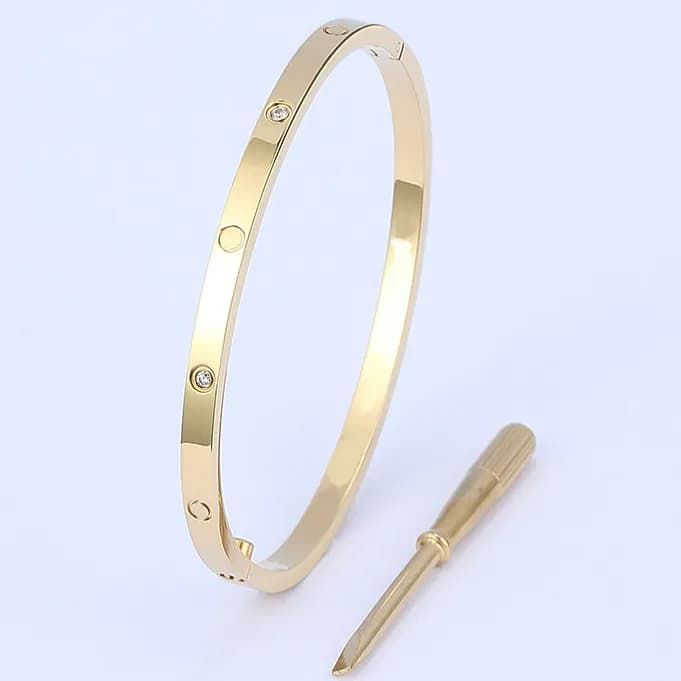 Luxurys designer Bracelet Bangle classic screwdriver designers bracelet For Women Fashions Jewelry Charm with diamond Jewelrys Trendy fashion Accessories - 2 of 4