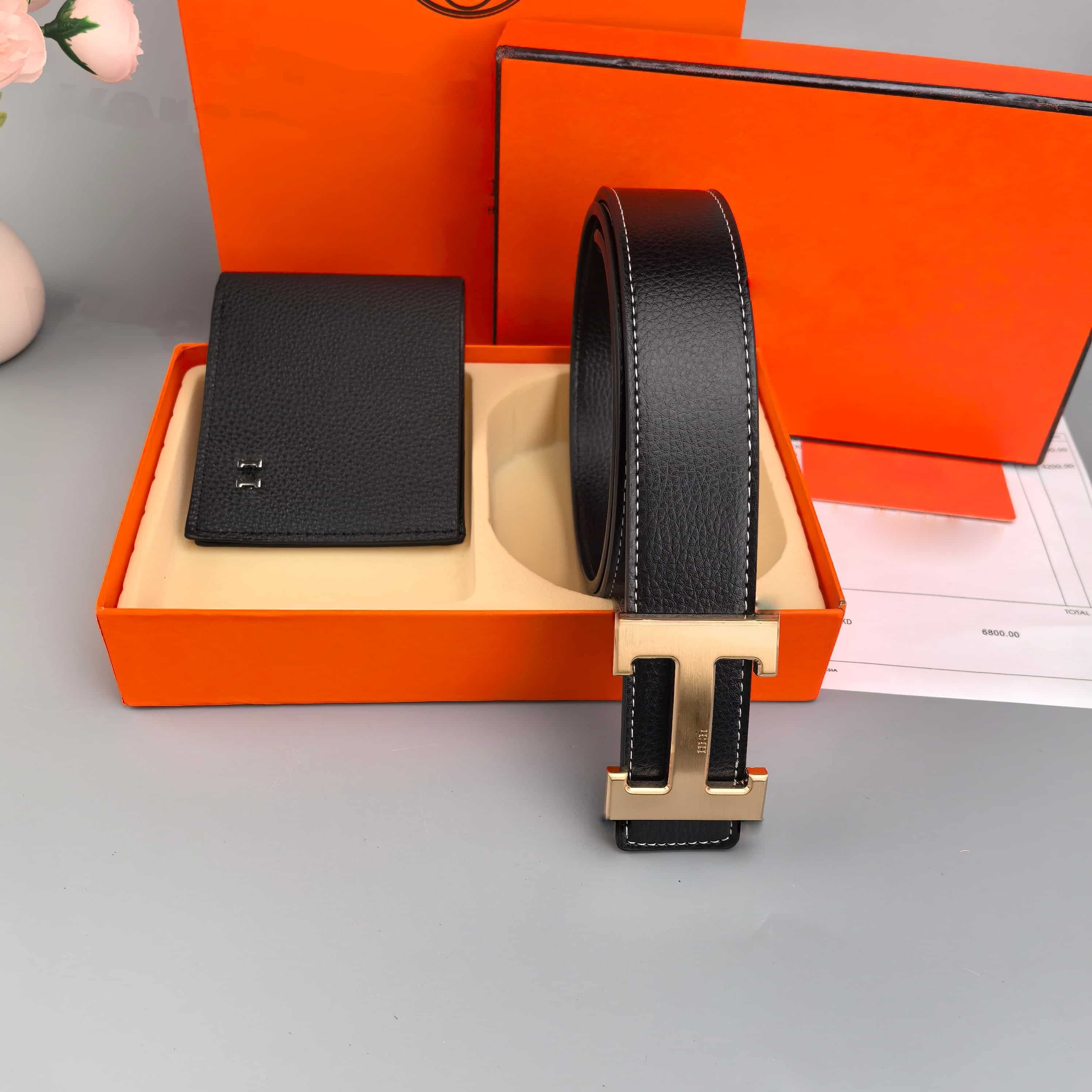 Men Luxury Desginer Women Fashion Classic Belts Designer Business Genuine Leather Belt High Quality Letter Smooth Buckle Bring Bag And A Box - 1 of 6