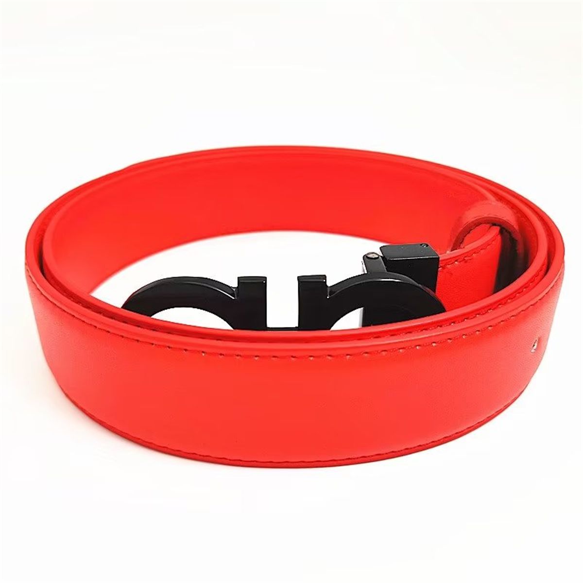 Smooth Leather Belt Luxury Belts Designer For Men Big Buckle Male Chastity Top Fashion Mens Wholesale - 4 of 8