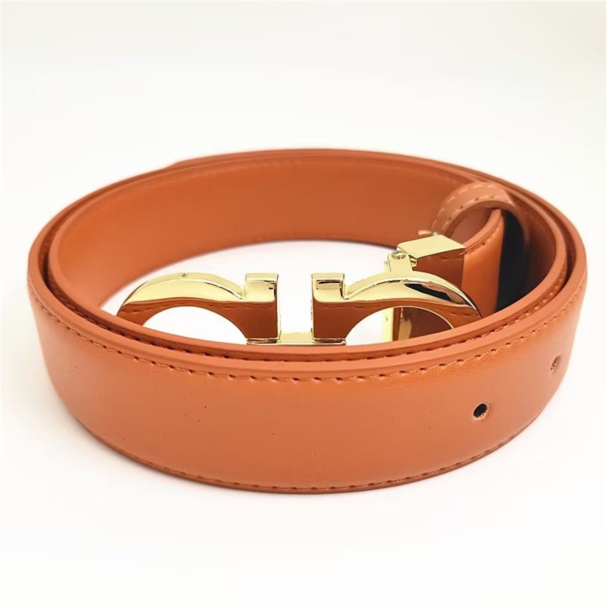 Smooth Leather Belt Luxury Belts Designer For Men Big Buckle Male Chastity Top Fashion Mens Wholesale - 5 of 8