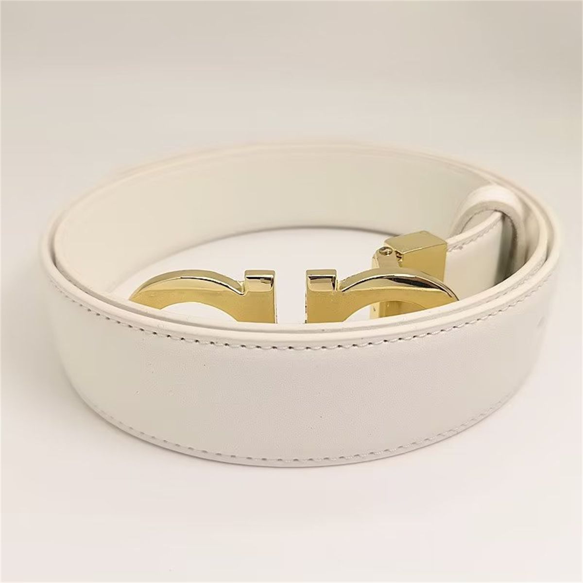 Smooth Leather Belt Luxury Belts Designer For Men Big Buckle Male Chastity Top Fashion Mens Wholesale - 8 of 8