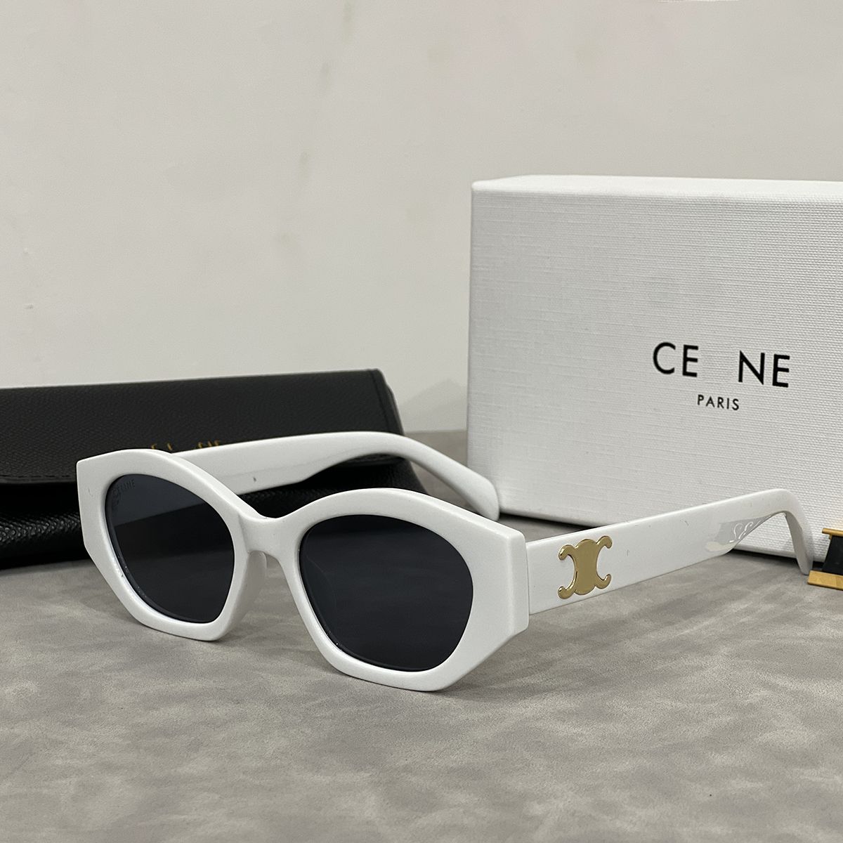 Designer polygon fashion vintage sunglasses for women men classic casual gift Beach shading UV protection polarized glasses with box - 6 of 8