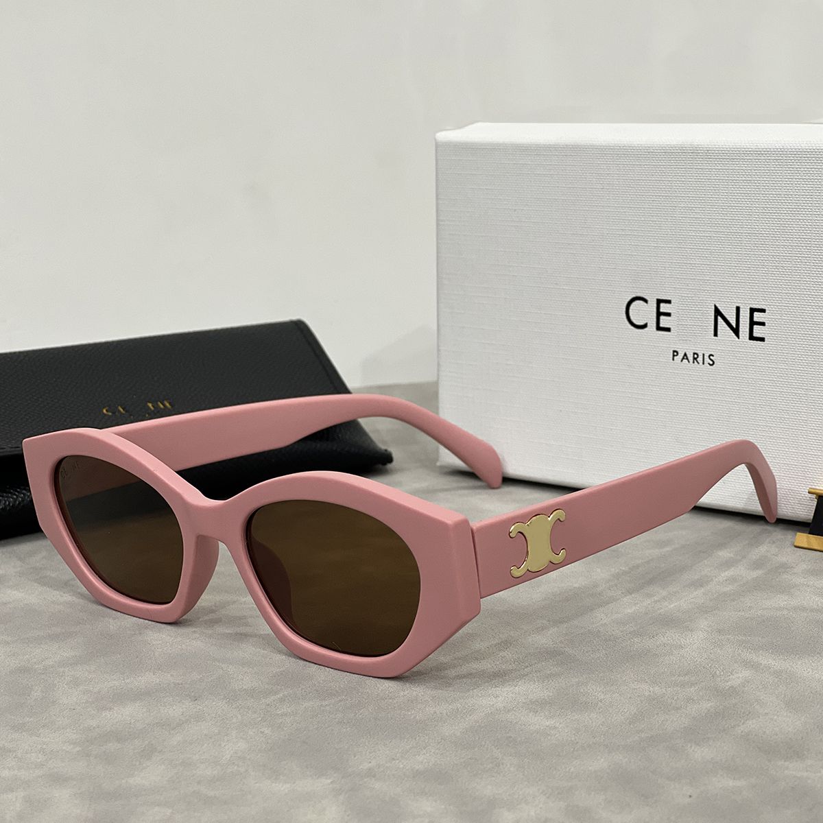 Designer polygon fashion vintage sunglasses for women men classic casual gift Beach shading UV protection polarized glasses with box - 8 of 8