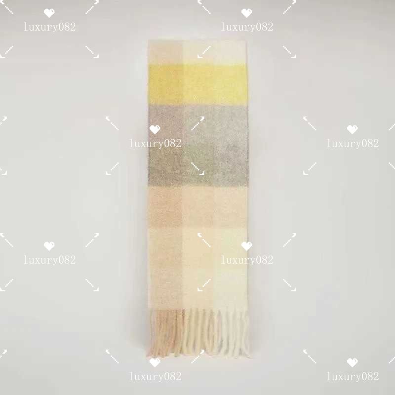 Designer Silks Cotton Blend Women Fashion Silken Scarf Designers Scarves Top Quality For Silk Color-blocking Fringed Edges - 3 of 3