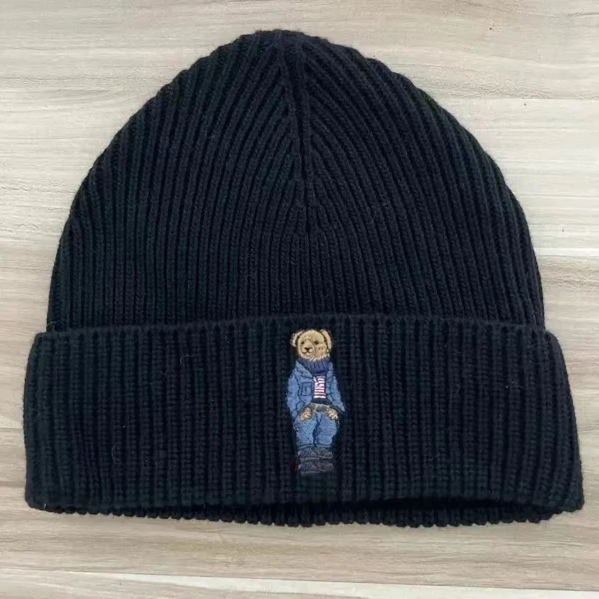 Luxury Designer Polo Letter Beanie Knitted Hat Embroidered Hats - 2 of 8