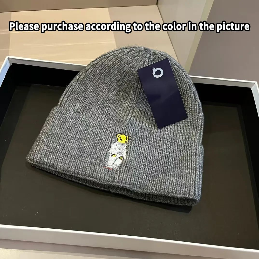 Luxury Designer Polo Letter Beanie Knitted Hat Embroidered Hats - 8 of 8