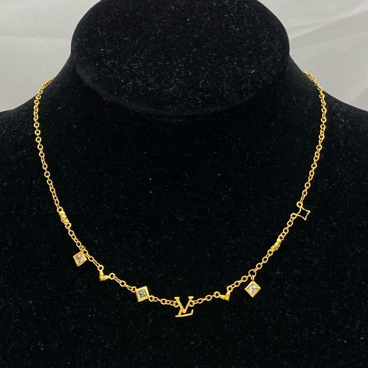 High Quality Titanium Steel Gold Jewelry Fashion Designer Necklace Gift Mens Womens Long Letter Chains Necklaces Golden Chain Jewlery Party - 2 of 6