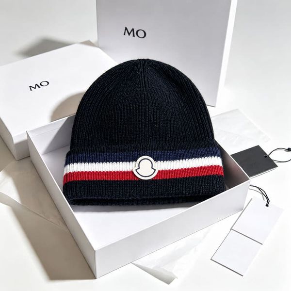 Designer For Women Men Beanies Classic Color Blocked Wool Knit Skull Autumn Winter Outdoor Warm Ski Hat Stylish Versatile - Fashion Accessories - luxurygoodsales