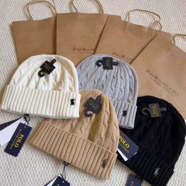 Luxury Embroidery Beanie Hat Polo Style Classic Bonnet Premium Quality Winter Warm Cap Fashion Golf Leisure Sports Designer Hats For Men Women - Fashion Collection - luxurygoodsales