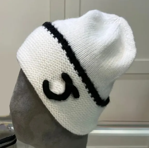 CC Classic beanie fashion designer pom poms classic twill knit letter embroidery luxury Italian brand wool autumn and winter quality plush warm hat - Fashion Accessories - luxurygoodsales