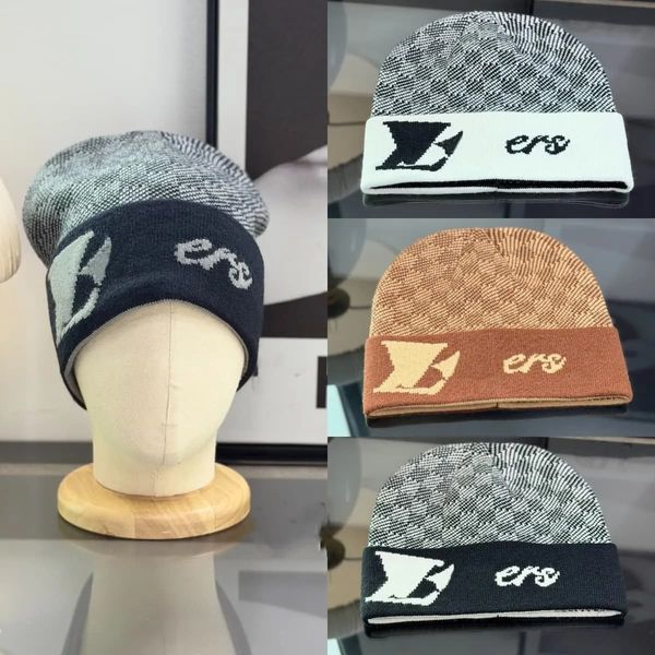 Men Women Hat Bonnet Winter Autumn Knitted Bonnets Hats Skull Cap Casual Travel Luxury Beanies Black White Grey Designer Beanie uof - Fashion Accessories - luxurygoodsales