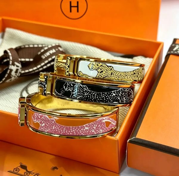 Designer Bracelet Jewelry Classic Letter Bracelet Men's and jewlery designer for women 18k Gold Bangle 12MM Wide Size 17/19 - Jewelry - luxurygoodsales