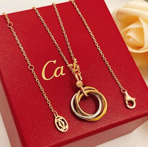 Luxury Designer Pendant Necklaces Designer Stainless Steel Plated Faux Leather Letter For Women Wedding Jewelry - Jewelry - luxurygoodsales