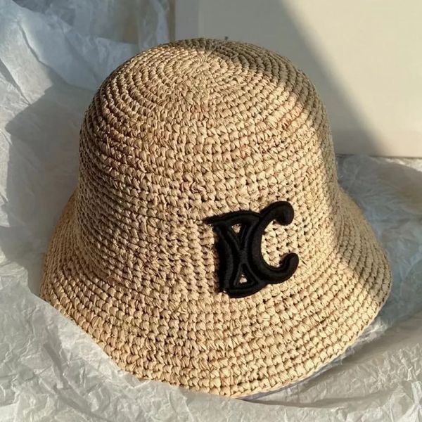Woven Grass Wide Hats Fisherman Hat Men and Women Summer Breathable Sunscreen Large Brim Beach Vacation - Fashion Accessories - luxurygoodsales