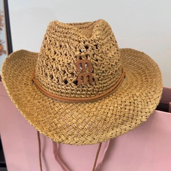Designer Mu bucket wide brim beach straw designers designer hat for women prevent sun protection holiday stylish hats - Fashion Accessories - luxurygoodsales
