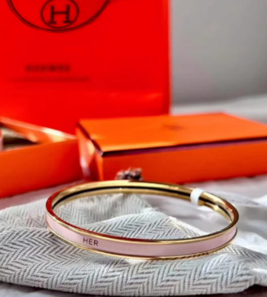 H Designer Bracelet Jewelry Bracelet Men's and jewlery designer for women 18k Gold Rose Gold Silver Tri-Colour Bangle 6MM Wide Size 17/19 - Jewelry - luxurygoodsales