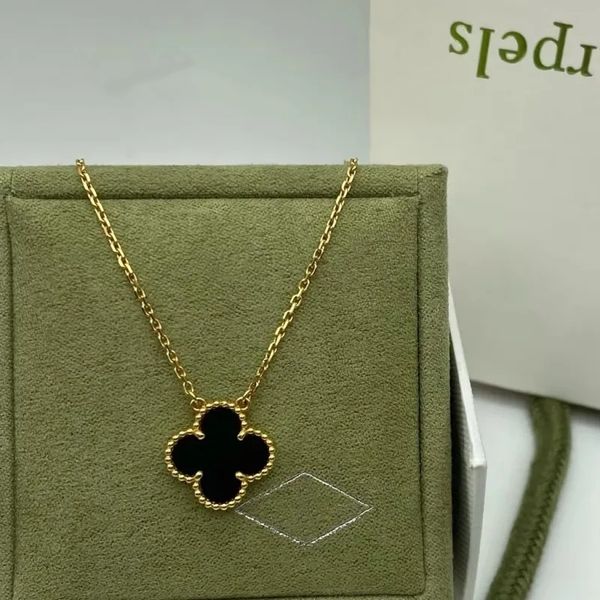 Classic Fashion Four Leaf Clover Designer Brand Luxury Women's Mother Of Pearl Necklace - Jewelry - luxurygoodsales